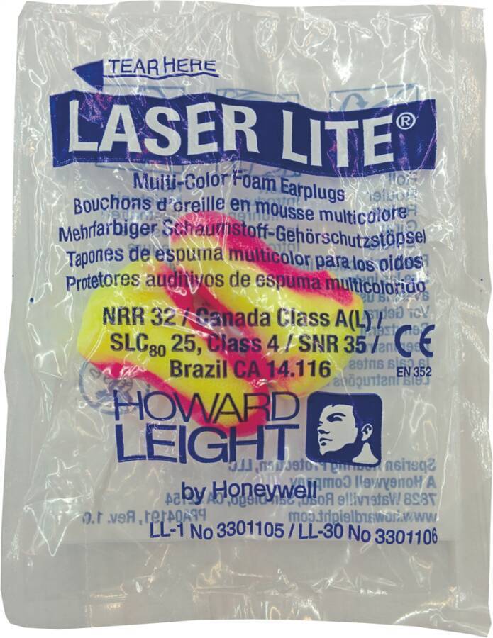 Gehörschutzstöpsel Laser Lite® 3301105 Größe uni Inhalt Einzelpack Polybeutel (1 Paar)