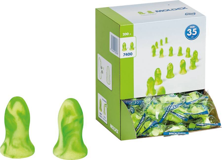 Gehörschutzstöpsel Contours® 740001 Größe uni Inhalt 200 Paar Stöpsel, paarweise verpackt