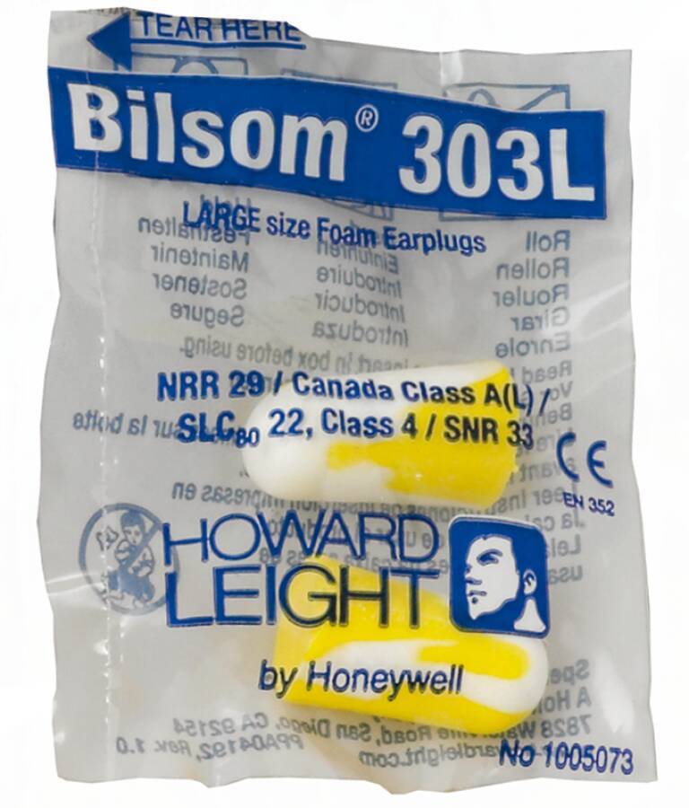 Gehörschutzstöpsel Bilsom 303 1005073 Größe L Inhalt Einzelpack Polybeutel (1 Paar)