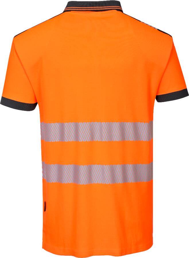 Warnschutz-Polo-Shirt T180 Klasse 2 T180OBRXXL Größe XXL Farbe warnorange / schwarz