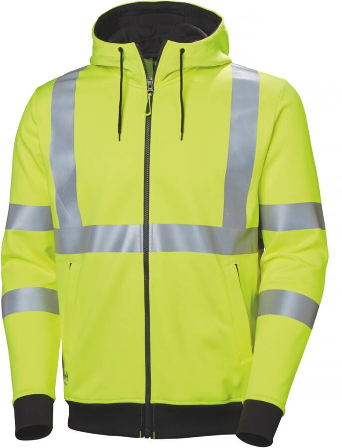 Warnschutz-Kapuzen-Sweatjacke ADDVIS Klasse 3* 79094_360-XL Größe XL Farbe warngelb