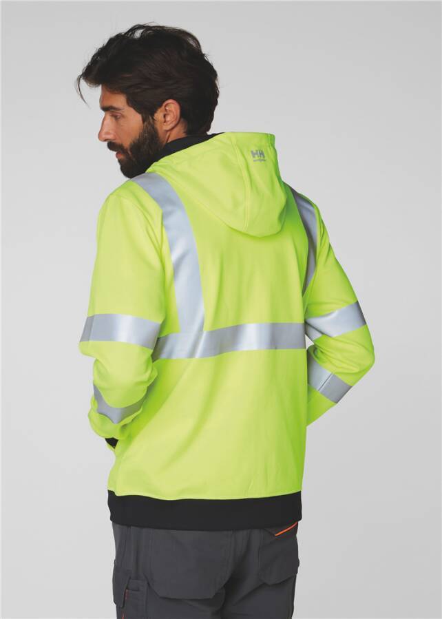 Warnschutz-Kapuzen-Sweatjacke ADDVIS Klasse 3* 79094_360-XL Größe XL Farbe warngelb