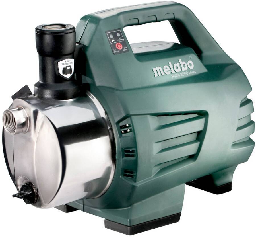 Hauswasserautomat HWA 600978000 Typ HWA 3500 Inox Nennaufnahme 1100 W Förderleistung 3500 l/h Förderhöhe 45 m Saughöhe