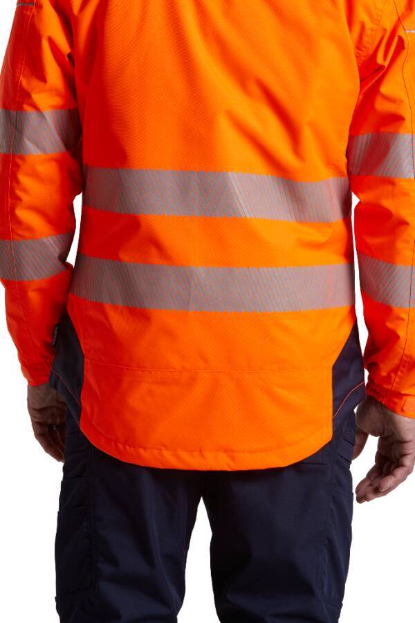 Warnschutz-Arbeitsjacke T500 Klasse 3 T500OBRM Größe M Farbe warnorange / schwarz
