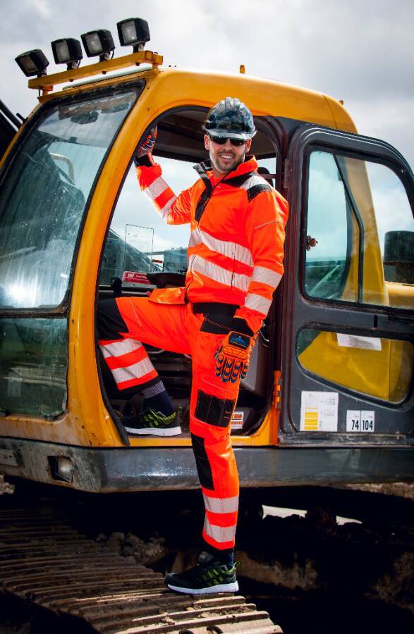 Warnschutz-Arbeitsjacke T500 Klasse 3 T500OBRM Größe M Farbe warnorange / schwarz