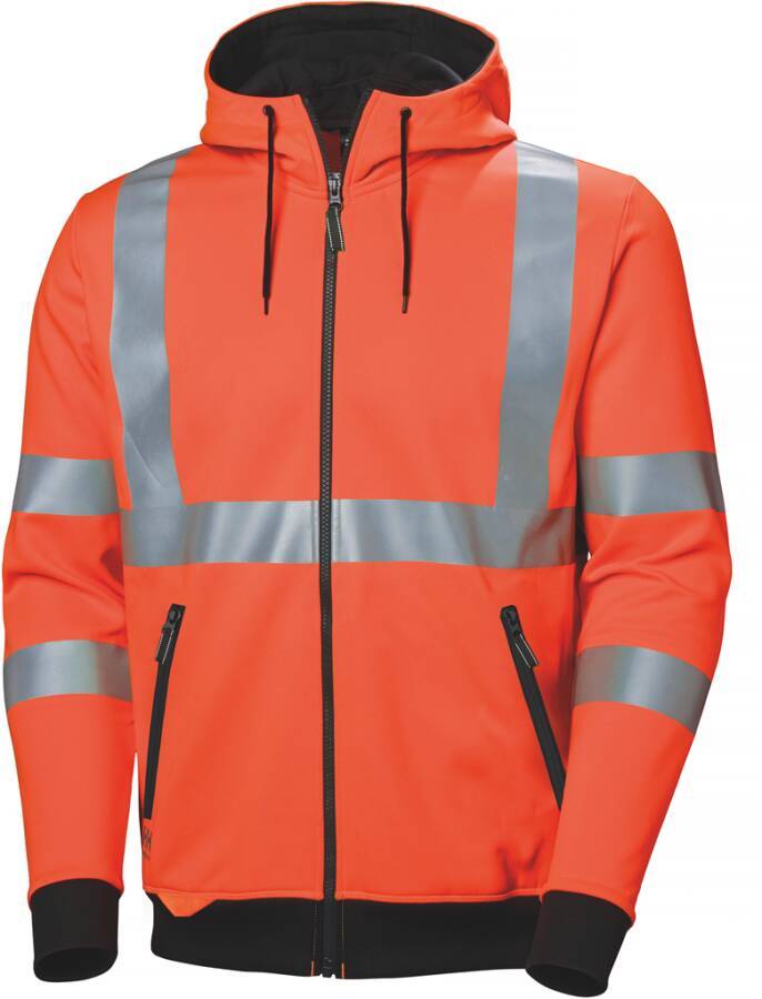 Warnschutz-Kapuzen-Sweatjacke ADDVIS Klasse 3* 79094_260-3XL Größe XXXL Farbe warnorange