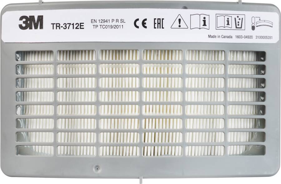 P3 Partikelfilter TR-3712E TR-3712EN Ausführung P3 Partikelfilter 3M-Nr TR-3712E Eigenschaften gegen Gase, Dämpfe und Pa