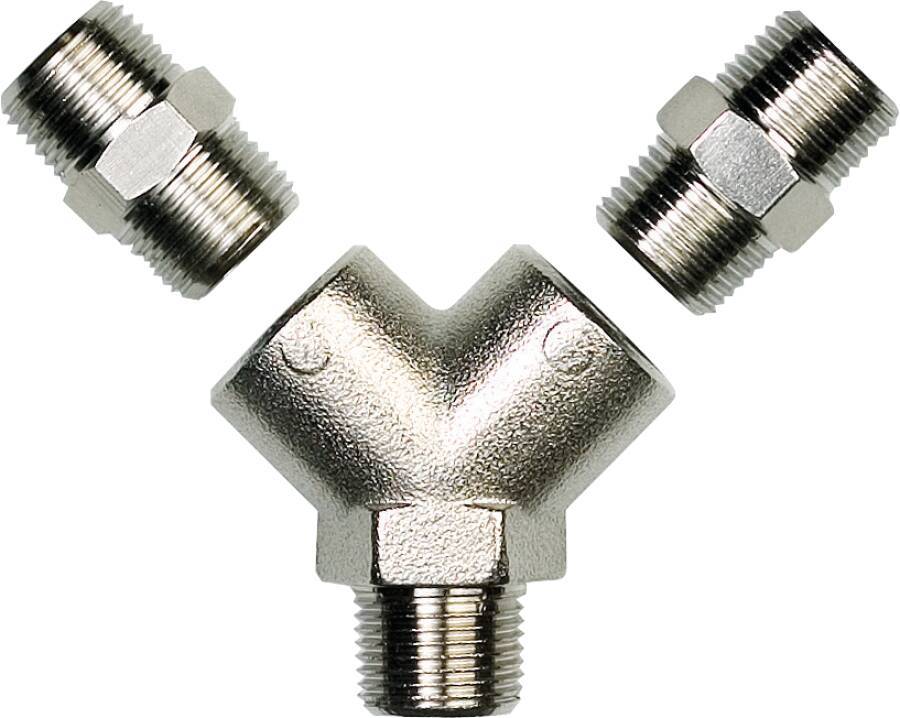 AirCare Kupplungen 3/8 IG 3120301P Ausführung 2-fach Verteiler-Set Innengewinde 3/8 `` Außengewinde 3/8 `` 3M-Nr 312-03