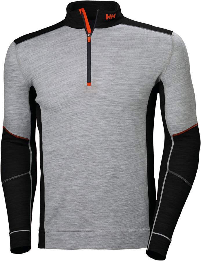 Funktionsrolli Langarm LIFA® MERINO 75107_939-M Größe M Farbe grau / schwarz
