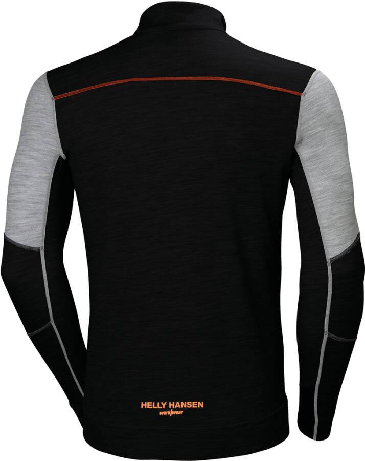 Funktionsrolli Langarm LIFA® MERINO 75107_939-M Größe M Farbe grau / schwarz