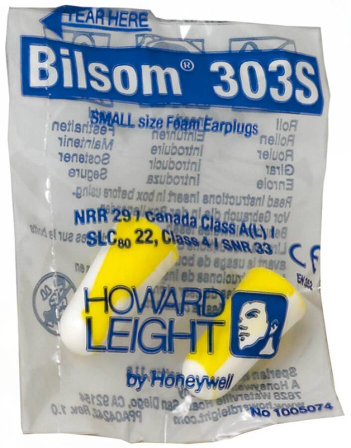 Gehörschutzstöpsel Bilsom 303 1005074 Größe S Inhalt Einzelpack Polybeutel (1 Paar)