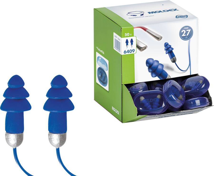 Gehörschutzstöpsel Rockets® 640901 Größe uni Inhalt 1 Paar Stöpsel mit Kordel, verpackt in PocketPak® Aufbewahrungsdose
