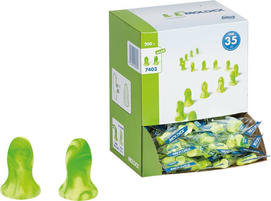 Gehörschutzstöpsel Contours® 740301 Größe small Inhalt 200 Paar kleine Stöpsel, paarweise verpackt