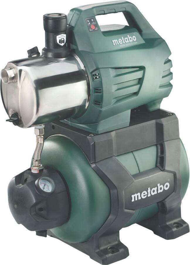Hauswasserwerke HWW 600975000 Typ HWW 6000/25 Inox Nennaufnahme 1300W Förderleistung 6000l/h Förderhöhe 55m Saughöhe 8m