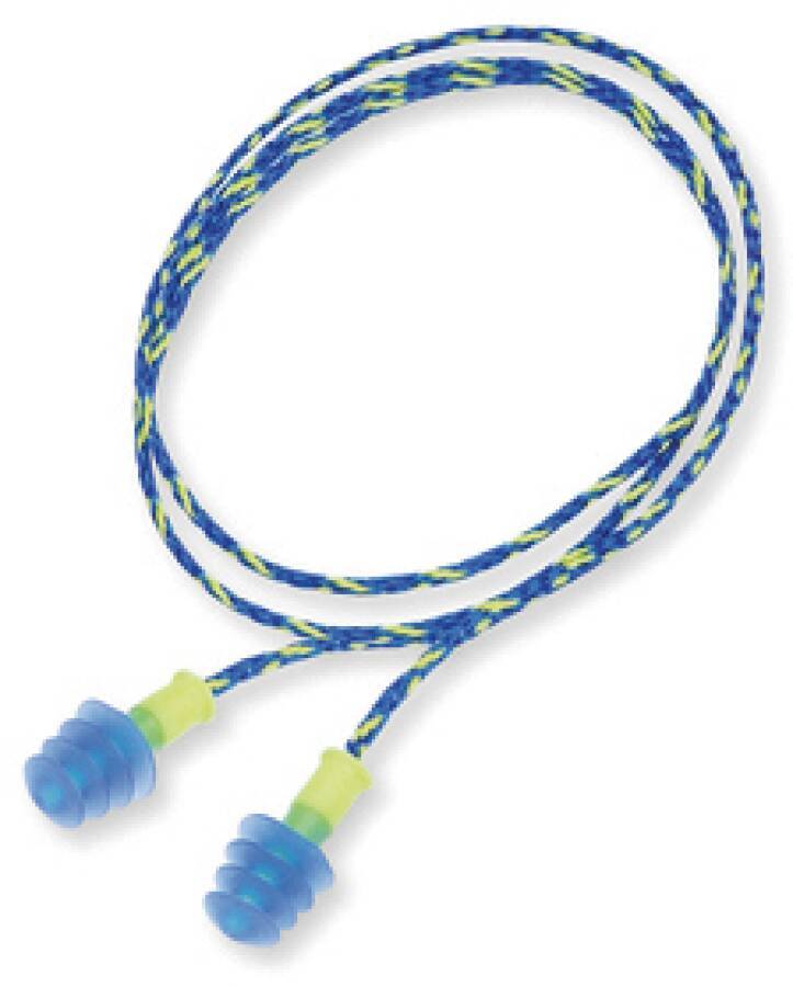 Gehörschutzstöpsel Howard Leight Fusion® 1011282 Ausführung large (blau/gelb) für normale bis weite Gehörgänge