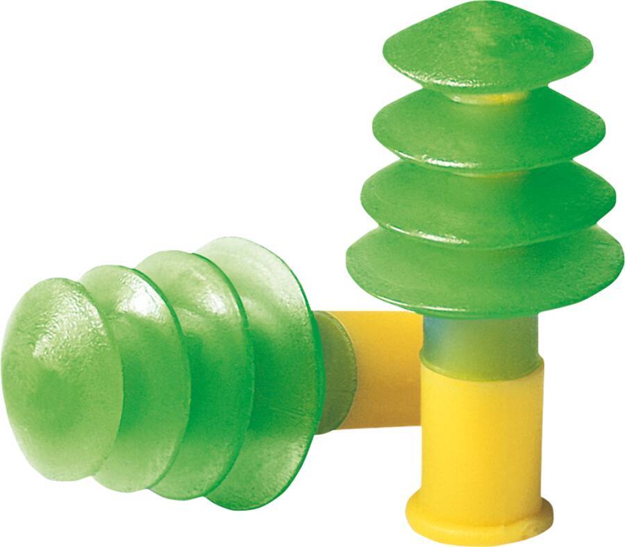 Gehörschutzstöpsel Howard Leight Fusion® 1011282 Ausführung large (blau/gelb) für normale bis weite Gehörgänge