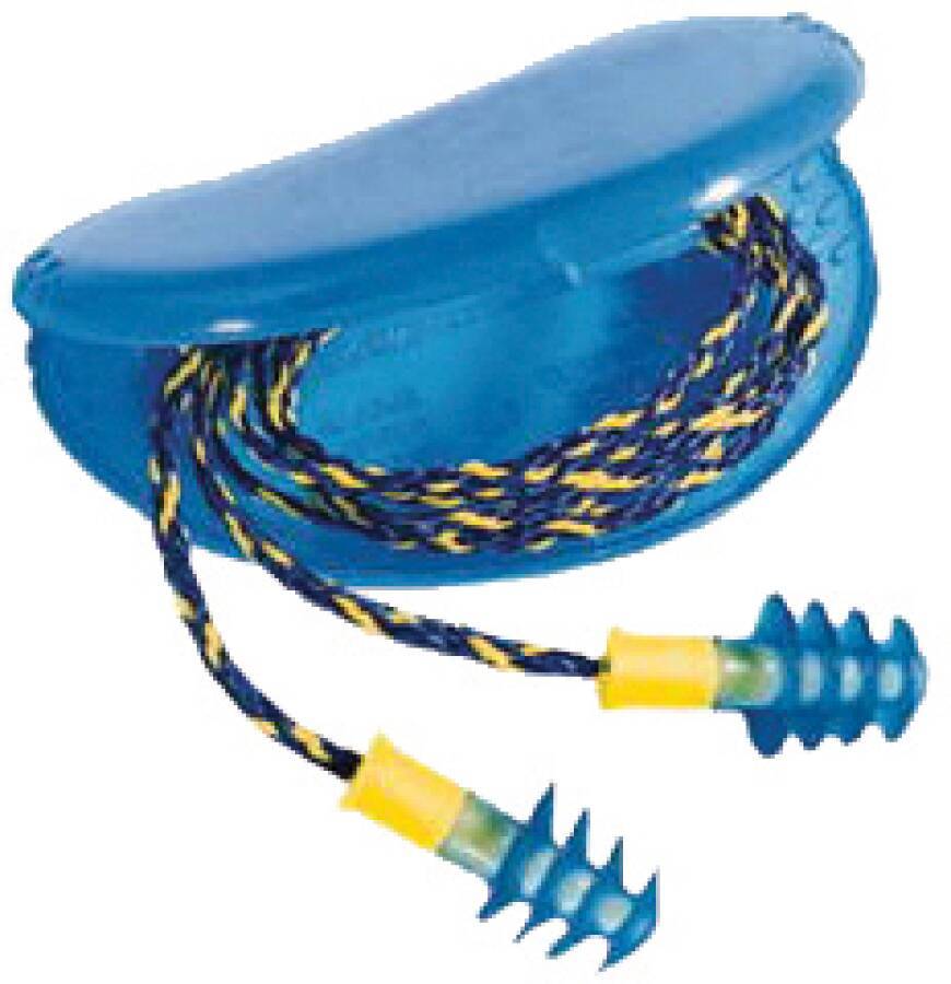 Gehörschutzstöpsel Howard Leight Fusion® 1011282 Ausführung large (blau/gelb) für normale bis weite Gehörgänge
