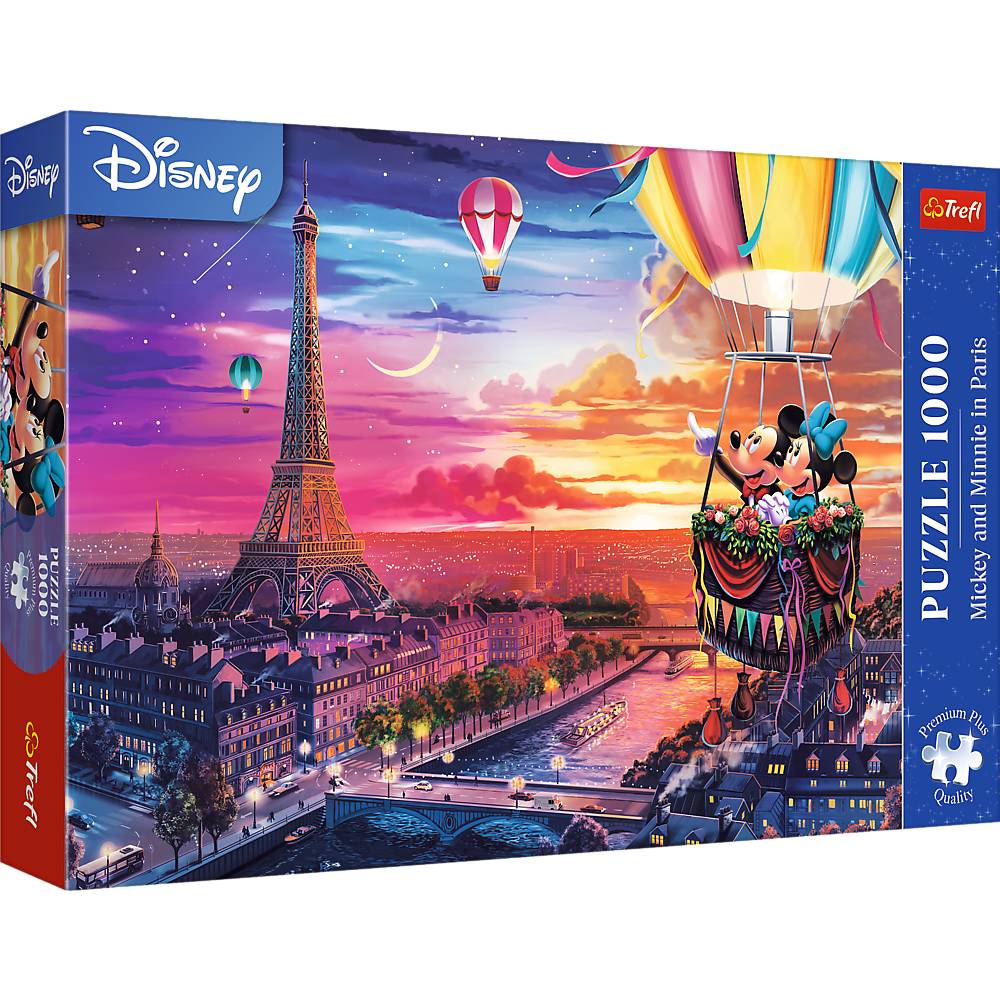 Disney Mickey und Minnie in Paris, 1000 Teile Puzzle