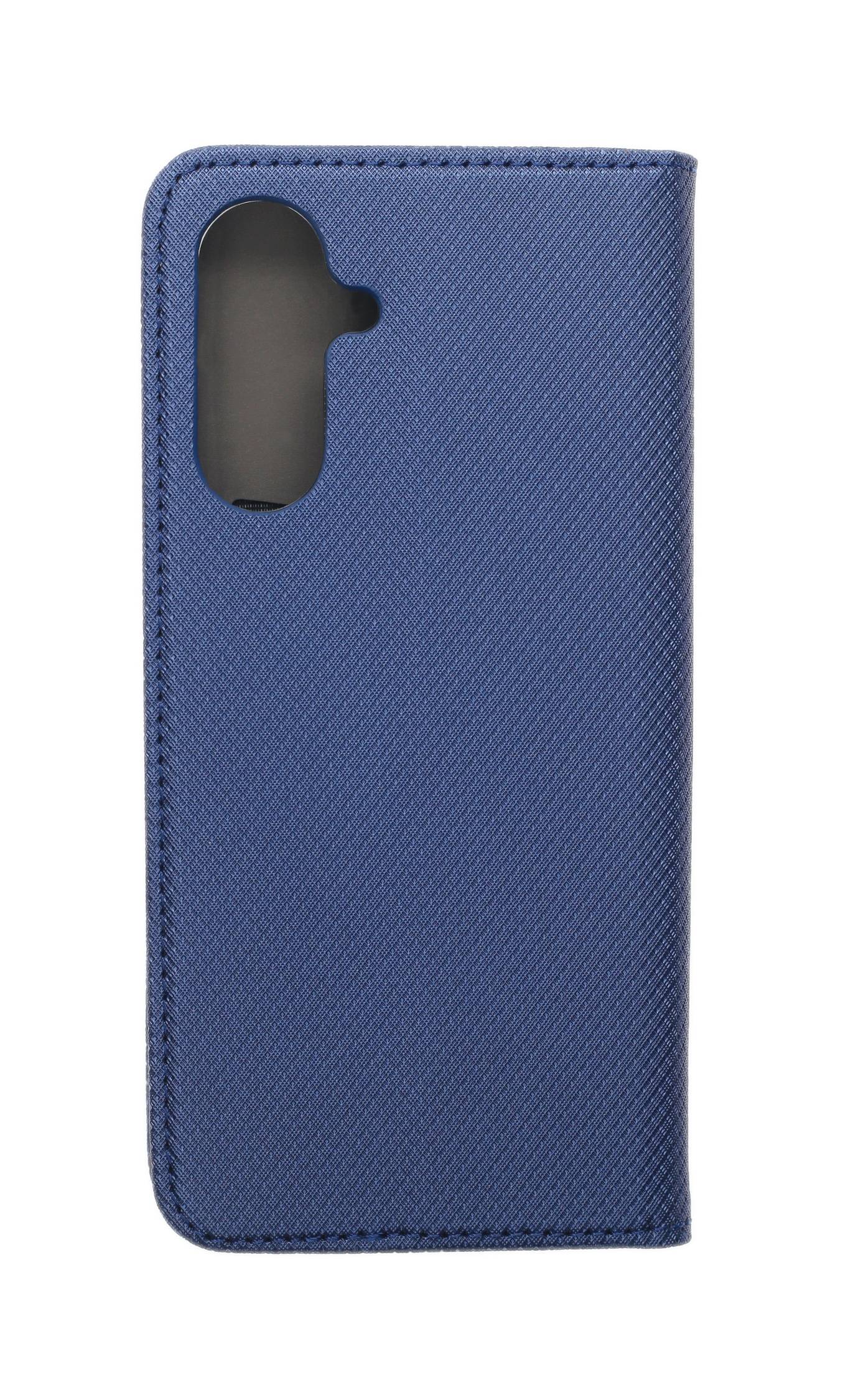 JAMCOVER Bookcase Texture Marineblau für Samsung Galaxy A36 5G - Handytasche mit Kartenfach und Standfunktion