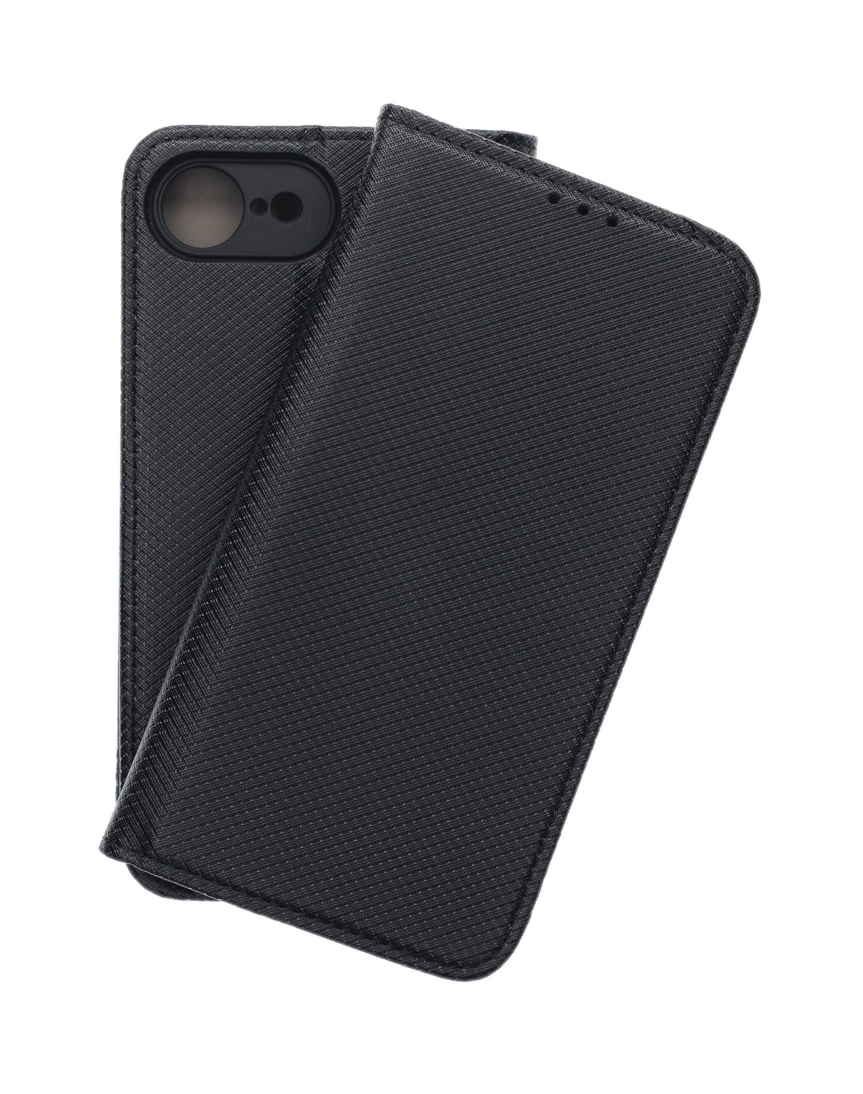 JAMCOVER Bookcase Texture Schwarz für Apple iPhone 16e, iPhone 17e