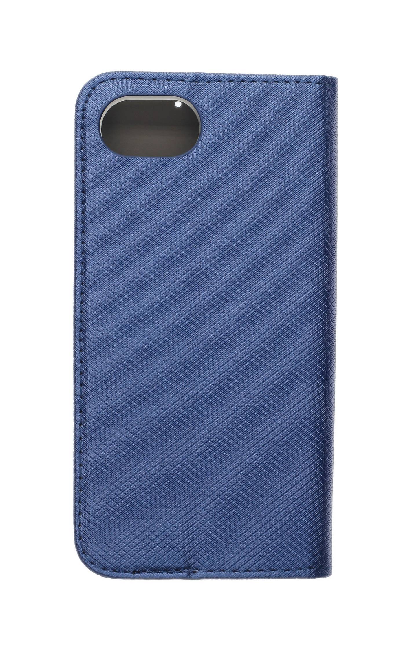 JAMCOVER Bookcase Texture Marineblau für Apple iPhone 16e, iPhone 17e