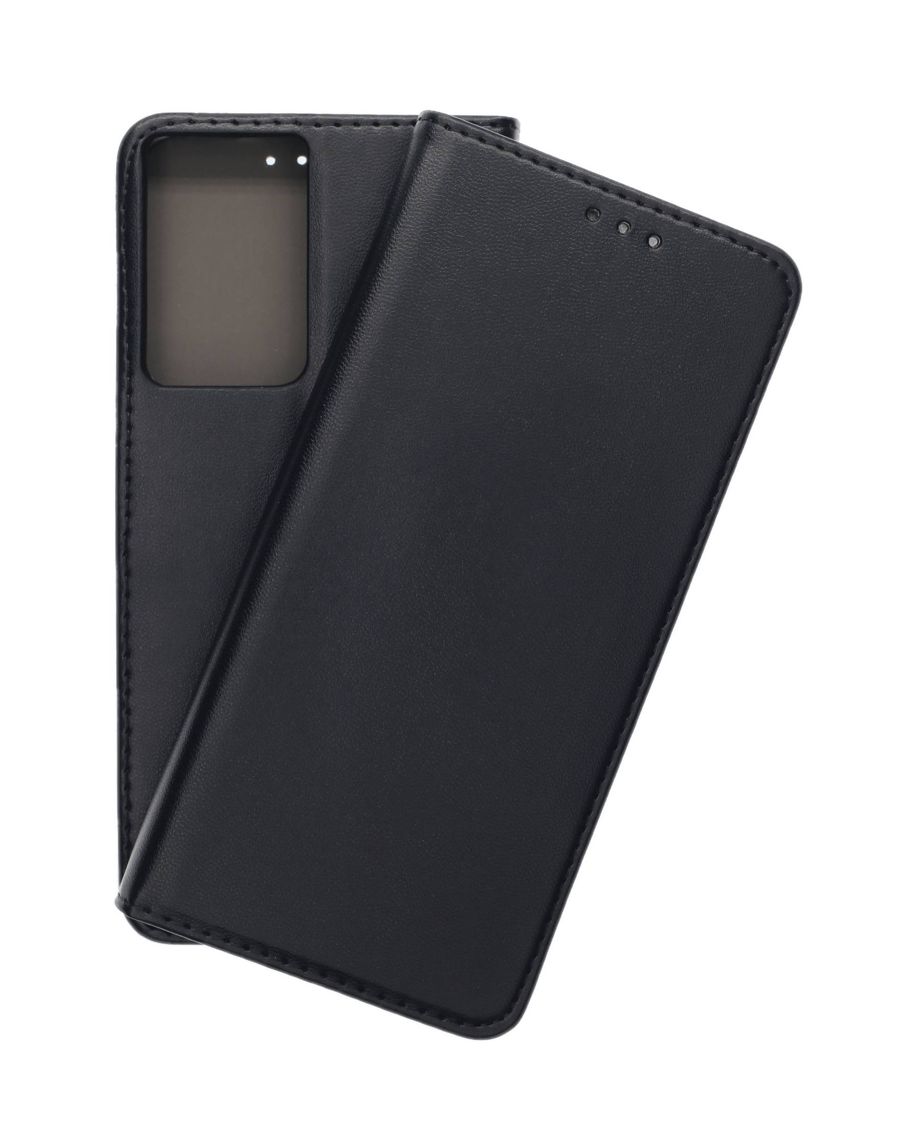 JAMCOVER Bookcase Smooth & Safe Schwarz für Motorola moto g85 5G - Handytasche mit Kartenfach und Standfunktion