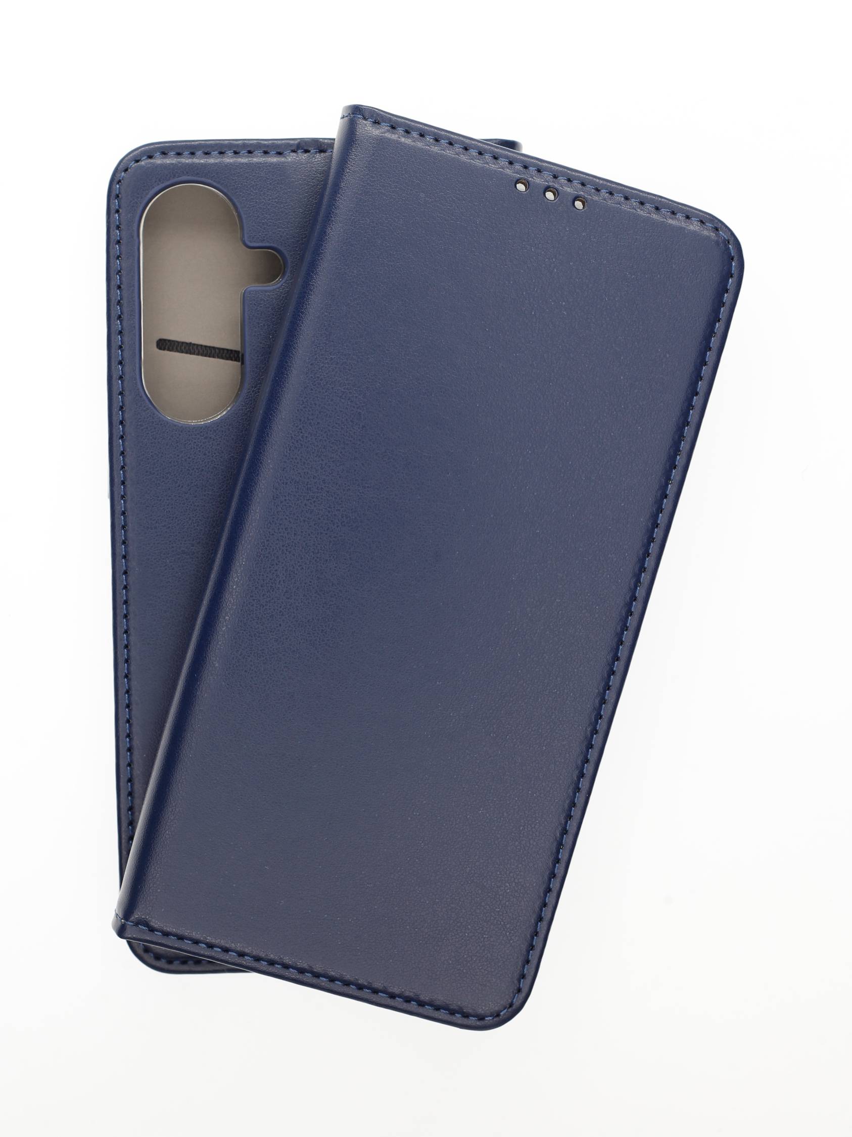 JAMCOVER Bookcase Smooth & Safe Marineblau für Samsung Galaxy A36 5G - Handytasche mit Kartenfach und Standfunktion