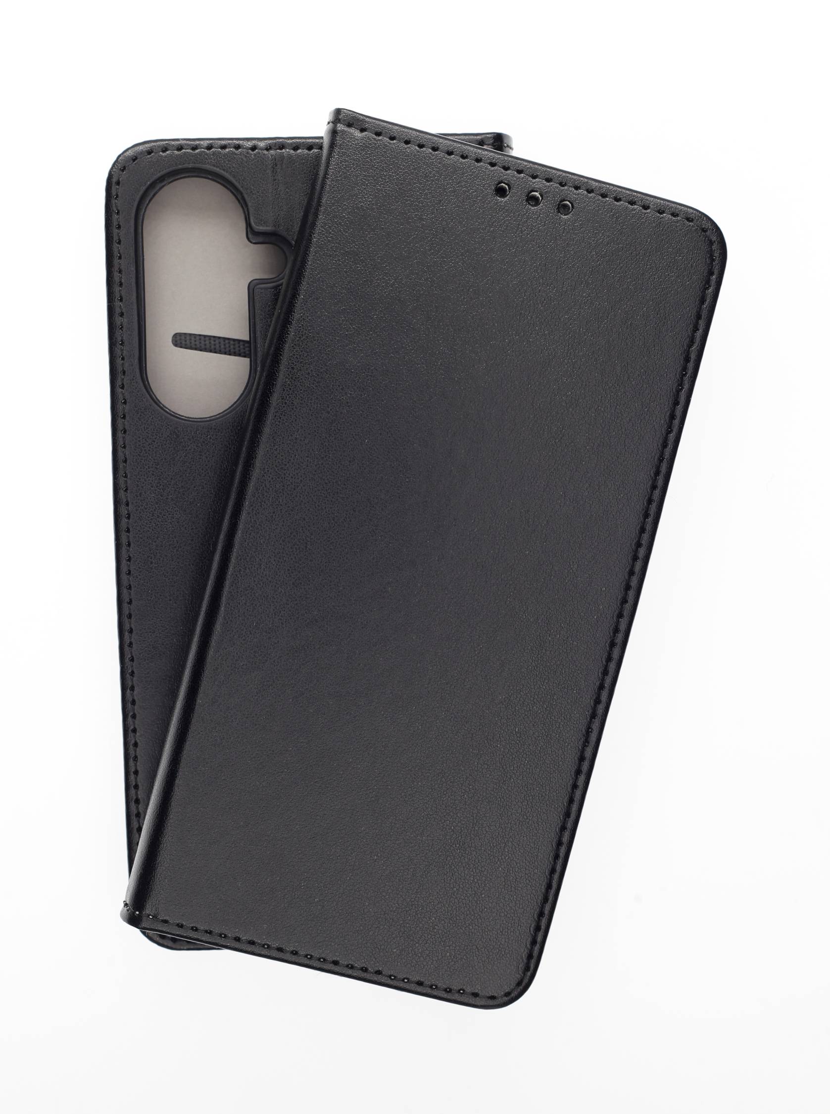 JAMCOVER Bookcase Smooth & Safe Schwarz für Samsung Galaxy A36 5G, Galaxy A56 5G - Handytasche mit Kartenfach und Standfunktion