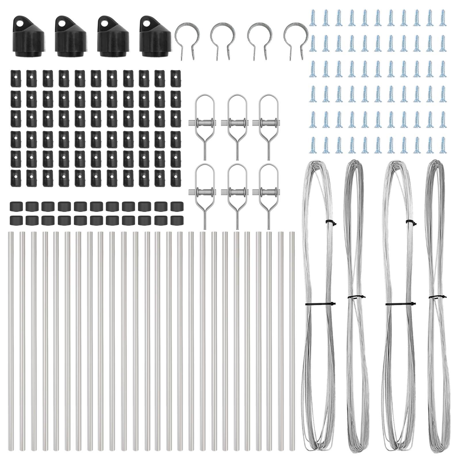 vidaXL Zaunpfosten 26 Stk. Ø32 mm 120 cm Verzinkter Stahl