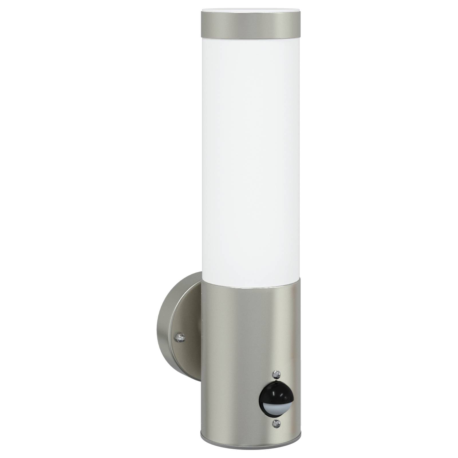 vidaXL Außenwandleuchte mit Sensor Silbern Edelstahl IP44