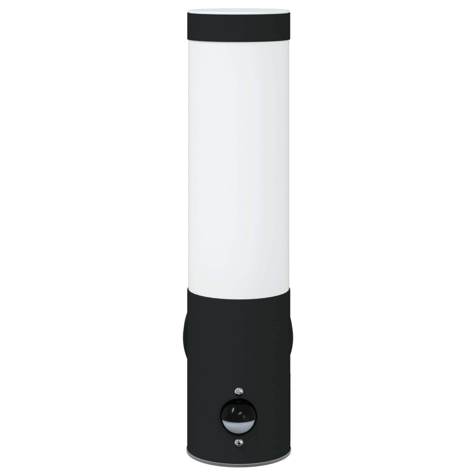 vidaXL Außenwandleuchte mit Sensor Schwarz Edelstahl IP44