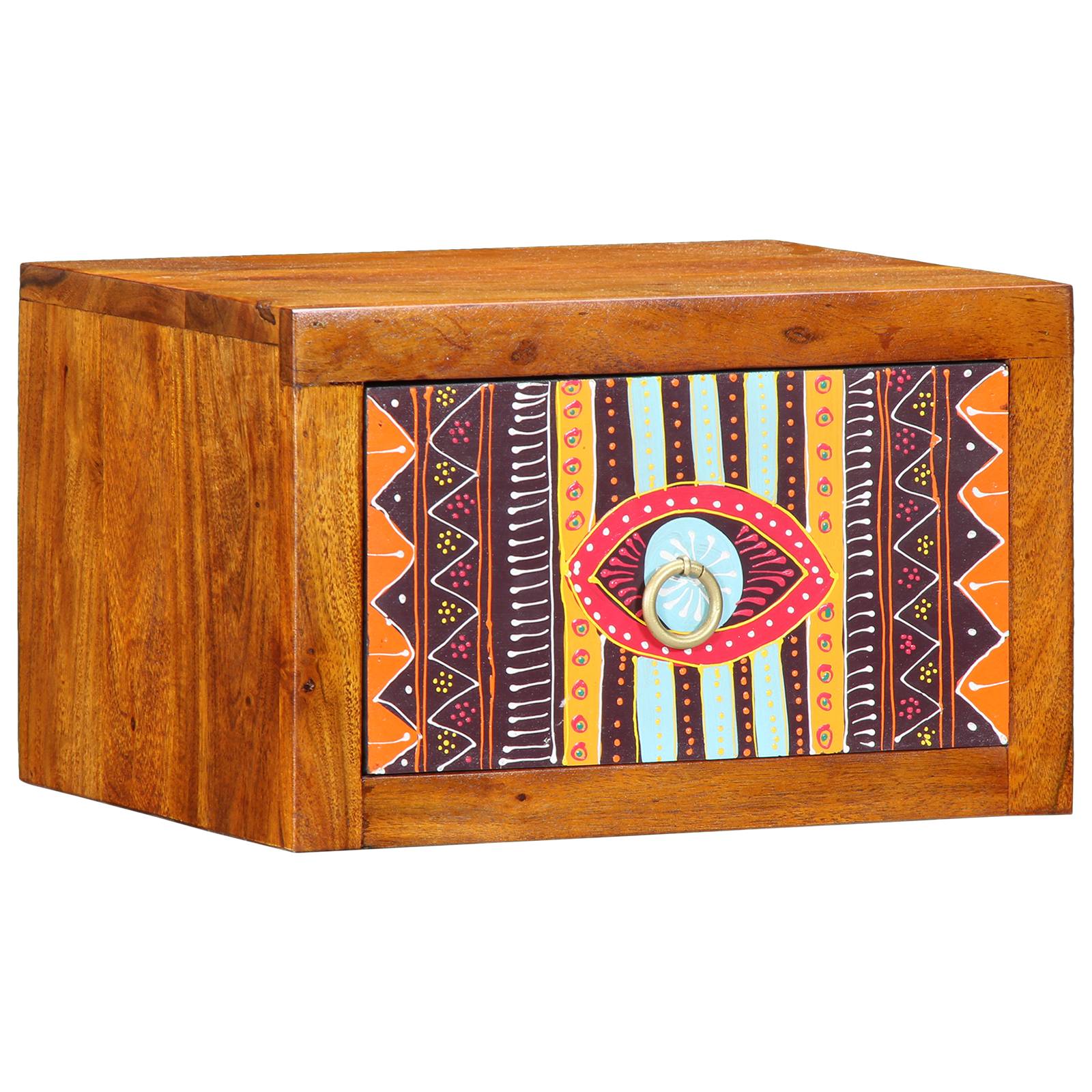 vidaXL Nachttische 2 Stk. 35x30x22 cm Massivholz Akazie