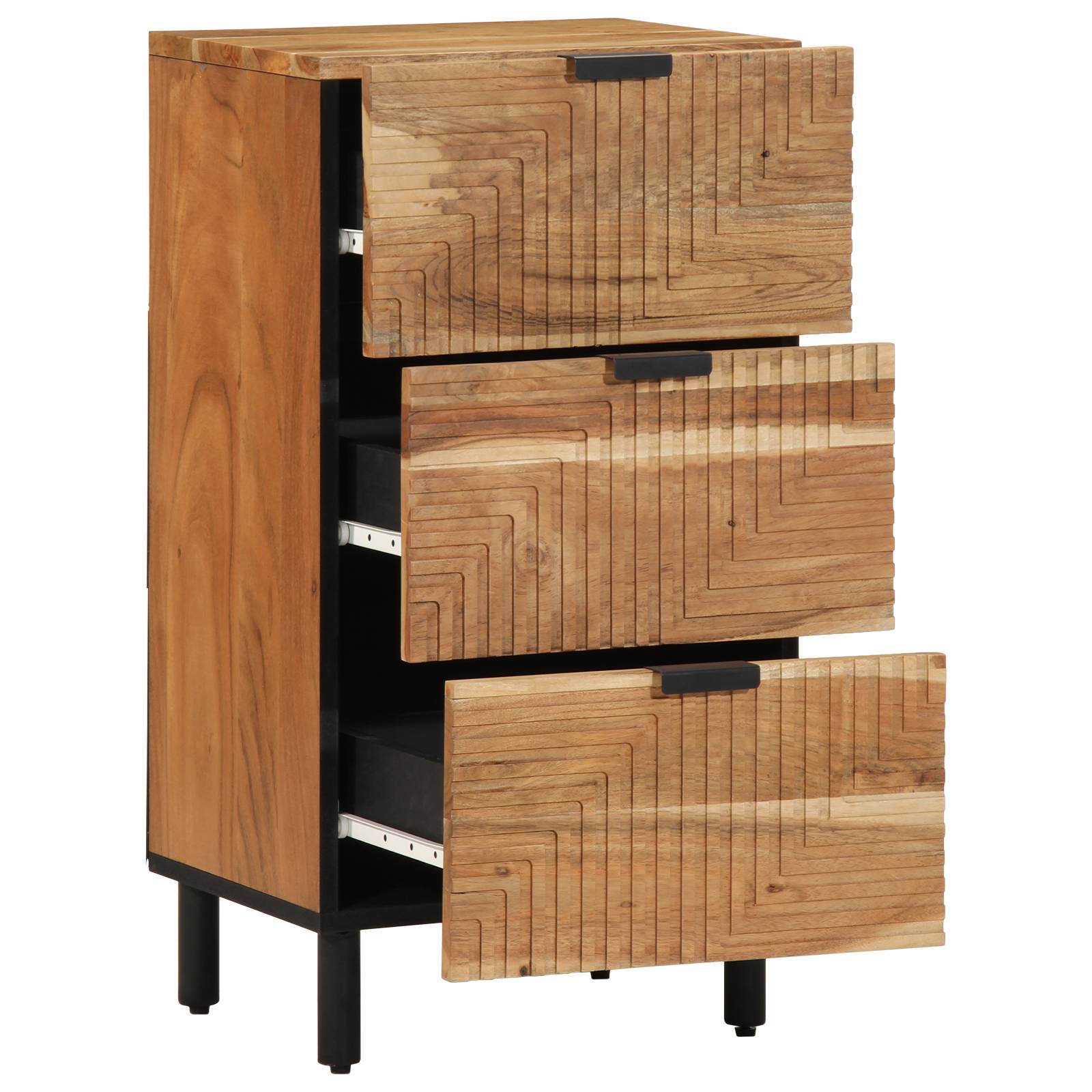 vidaXL Sideboard 40x33x75 cm Massivholz Akazie