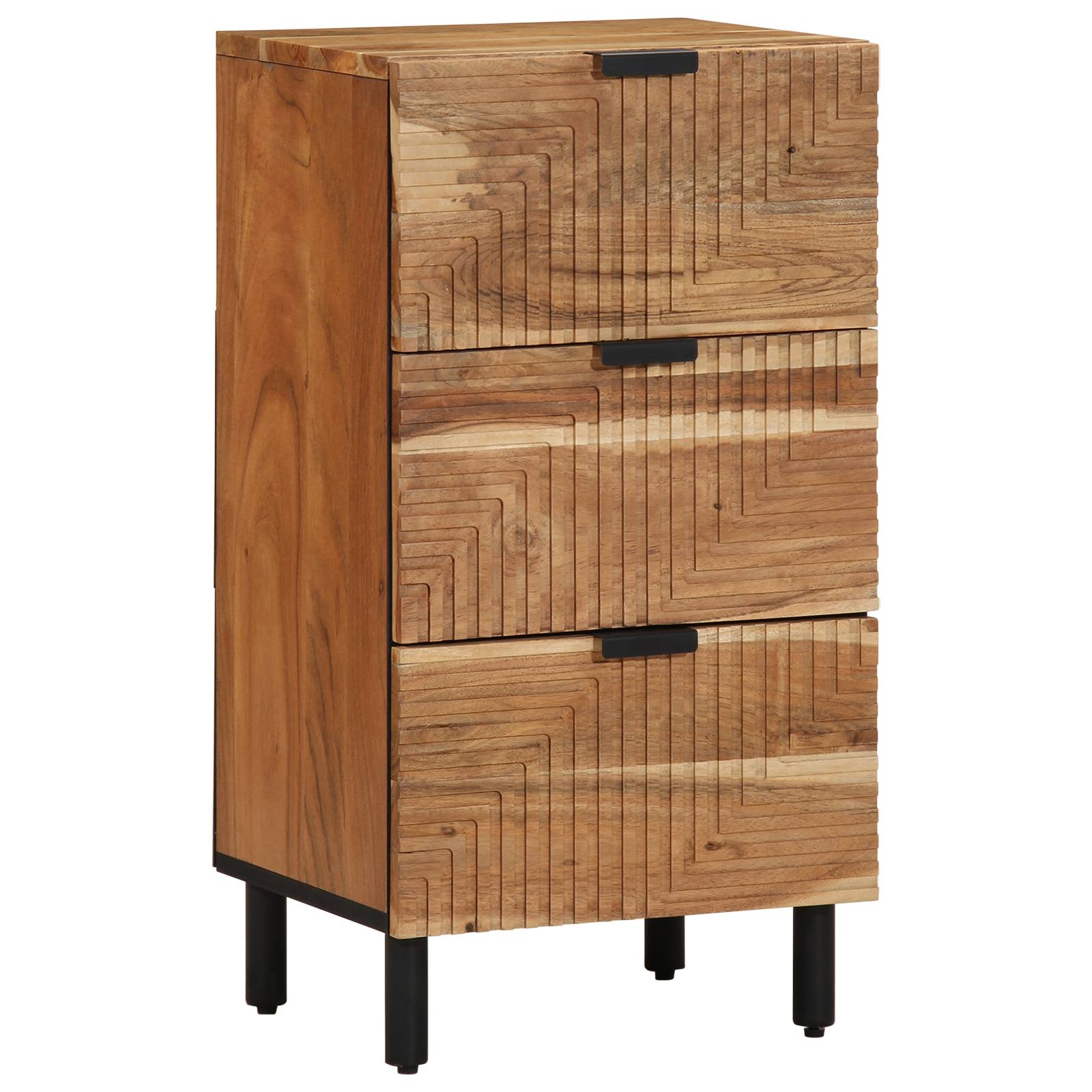 vidaXL Sideboard 40x33x75 cm Massivholz Akazie