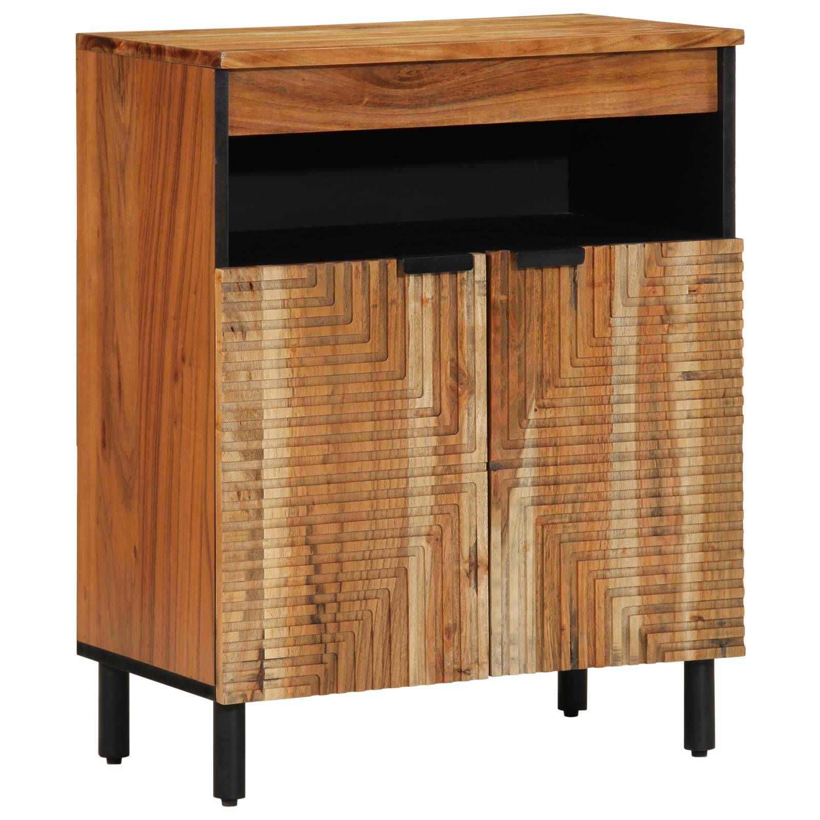 vidaXL Sideboard 60x33x75 cm Massivholz Akazie
