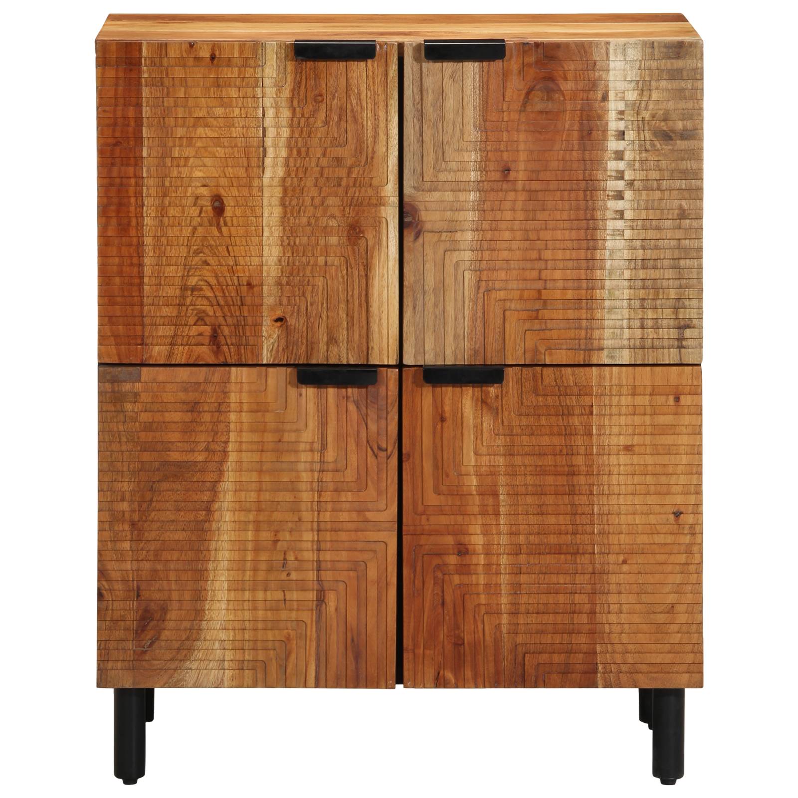vidaXL Sideboard 60x33x75 cm Massivholz Akazie