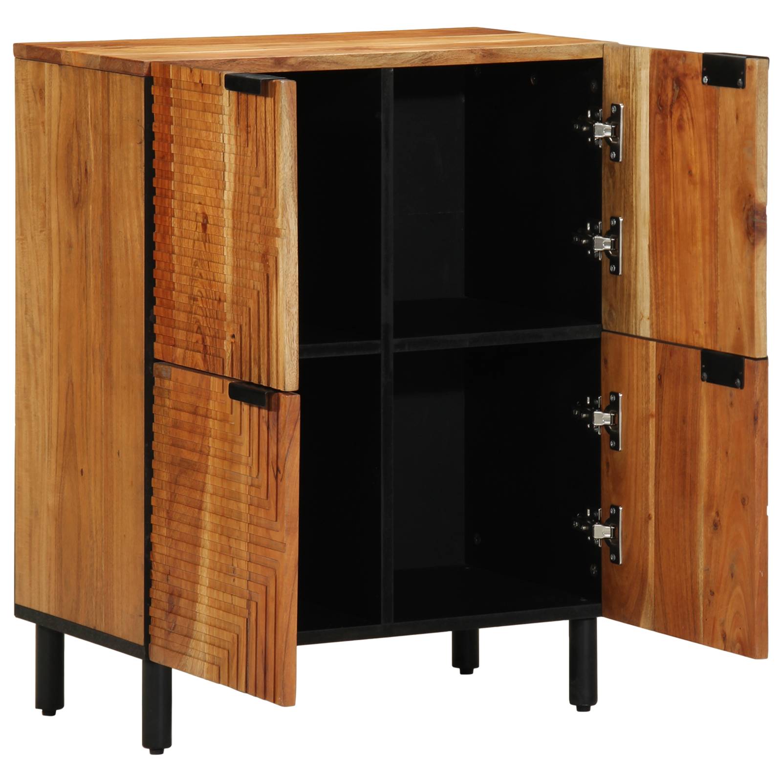 vidaXL Sideboard 60x33x75 cm Massivholz Akazie