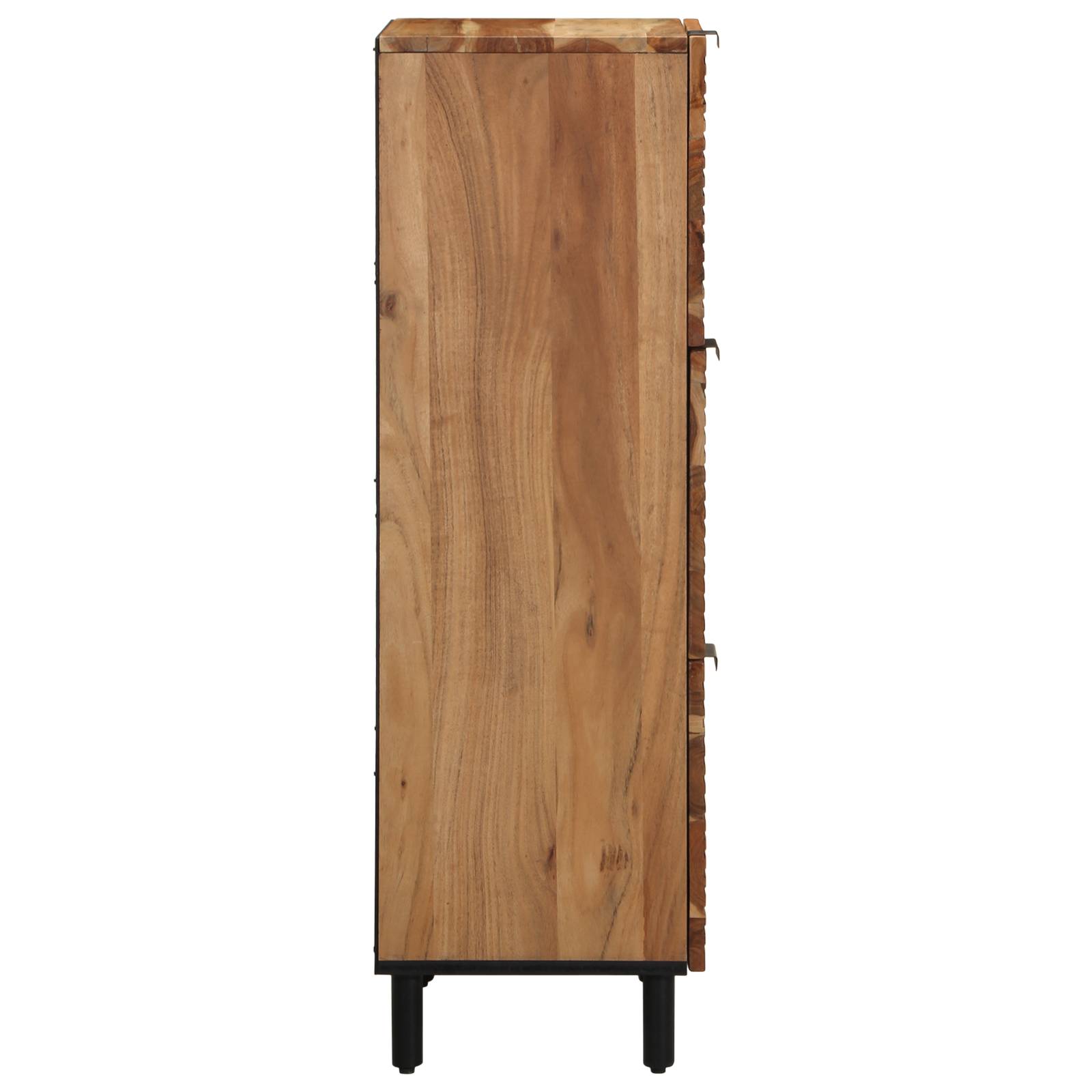 vidaXL Highboard 40x33x110 cm Massivholz Akazie