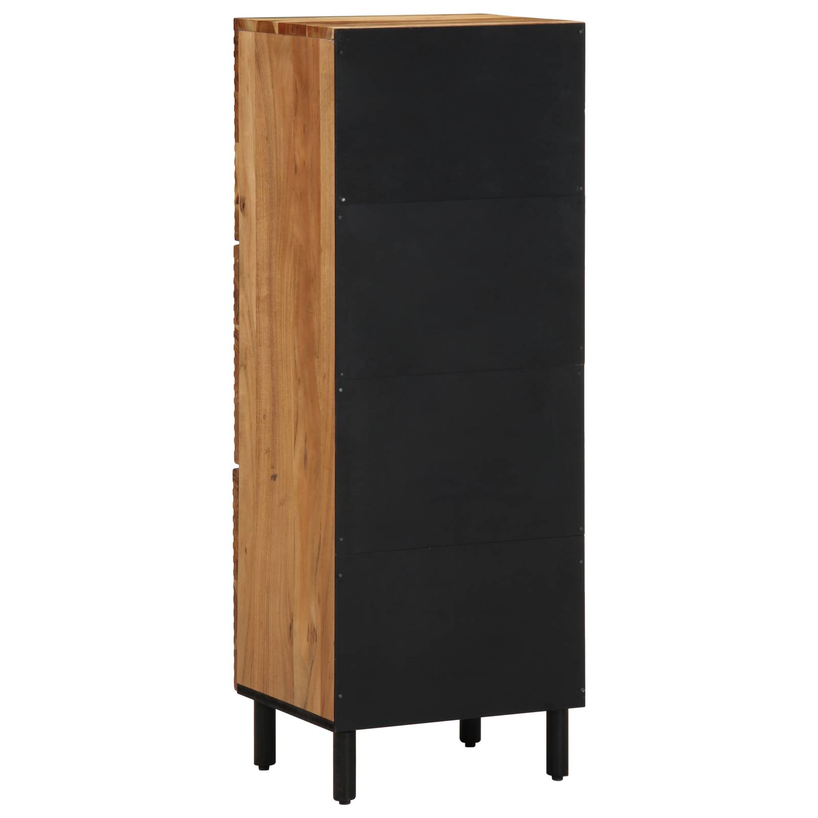 vidaXL Highboard 40x33x110 cm Massivholz Akazie