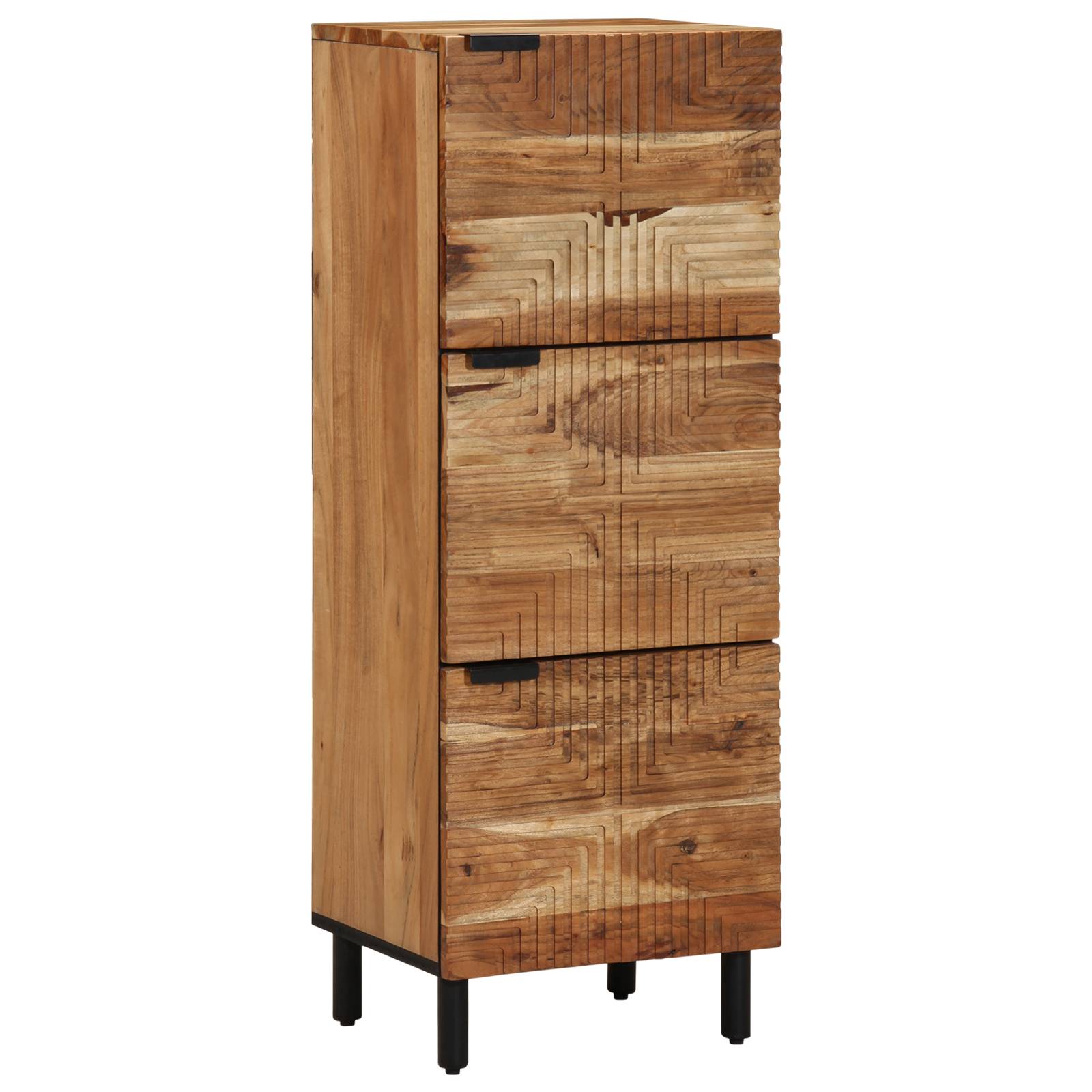 vidaXL Highboard 40x33x110 cm Massivholz Akazie