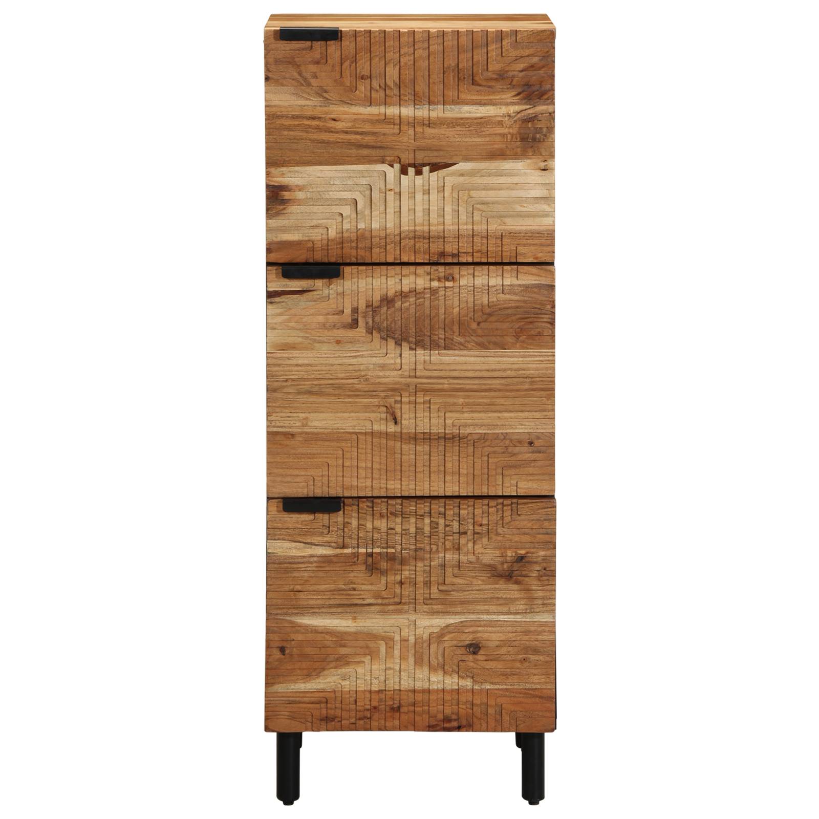 vidaXL Highboard 40x33x110 cm Massivholz Akazie