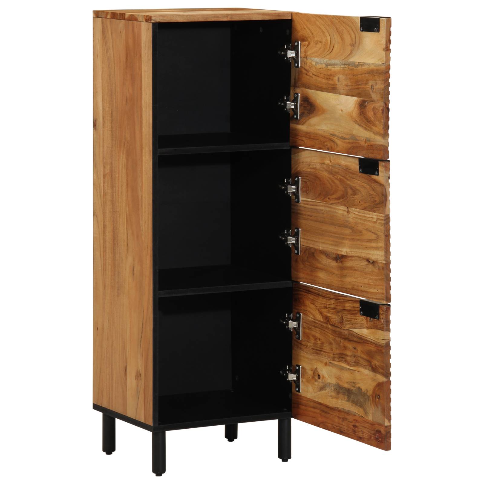 vidaXL Highboard 40x33x110 cm Massivholz Akazie