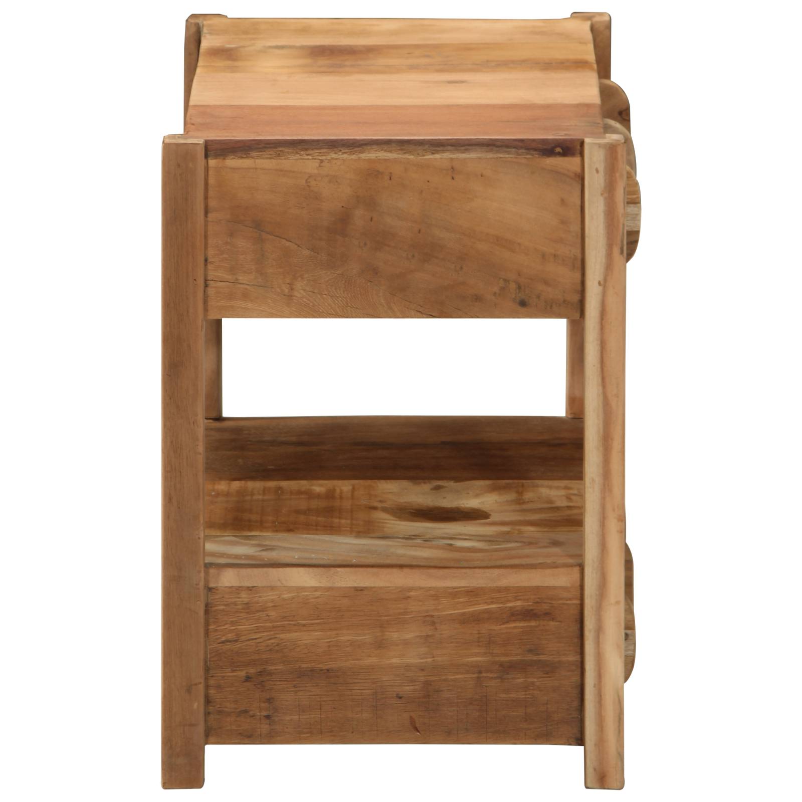 vidaXL Beistelltisch 43x32x46 cm Altholz Massiv