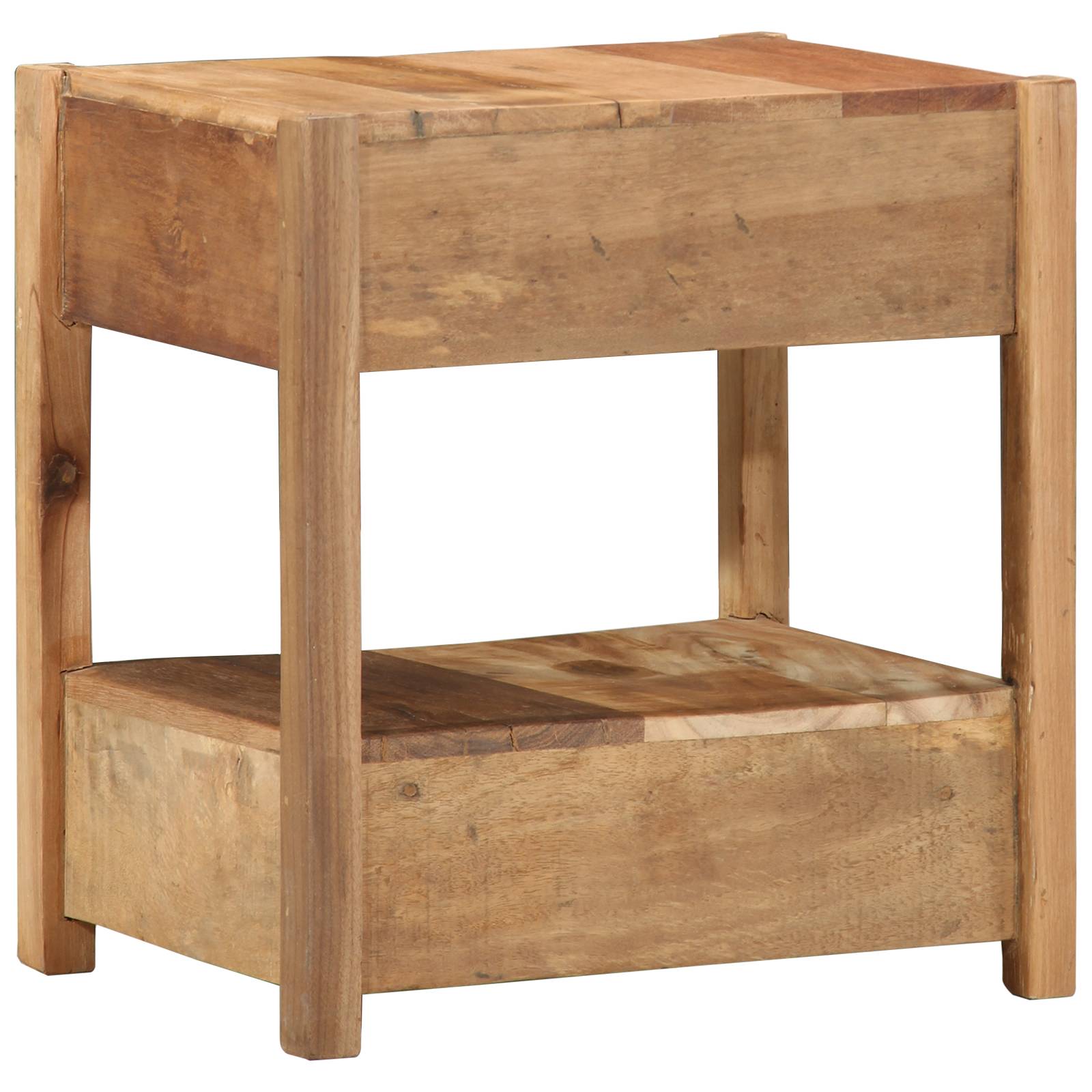 vidaXL Beistelltisch 43x32x46 cm Altholz Massiv