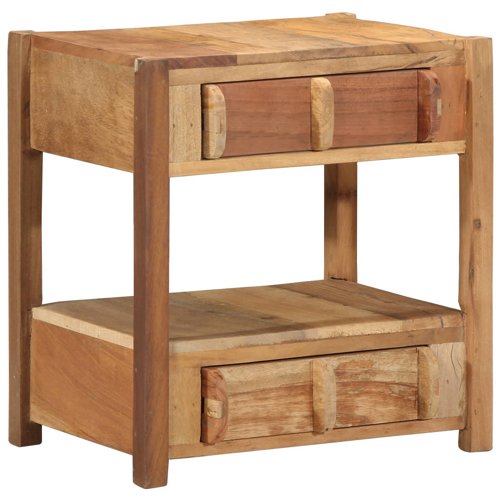 vidaXL Beistelltisch 43x32x46 cm Altholz Massiv