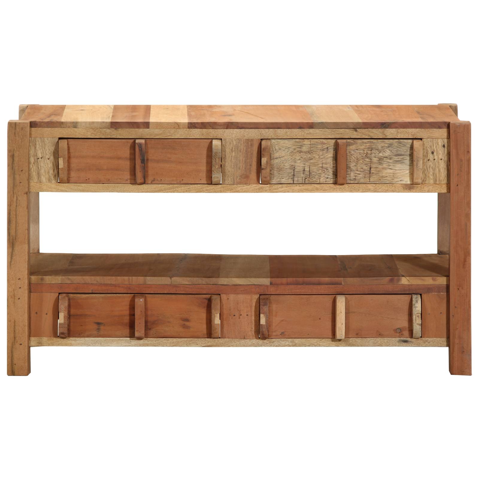 vidaXL TV-Schrank 83x33x46 cm Altholz Massiv