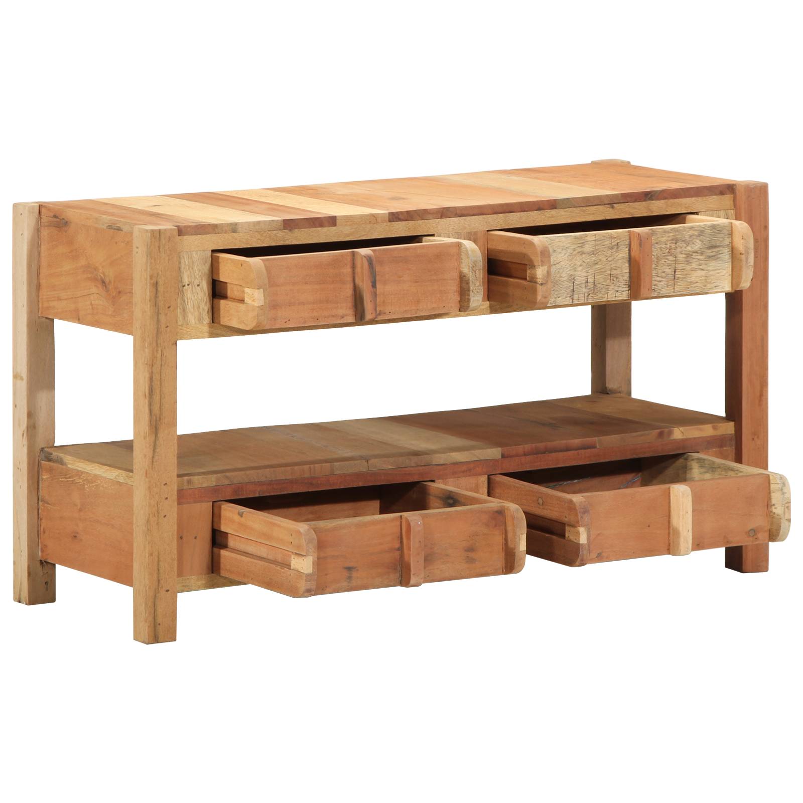 vidaXL TV-Schrank 83x33x46 cm Altholz Massiv
