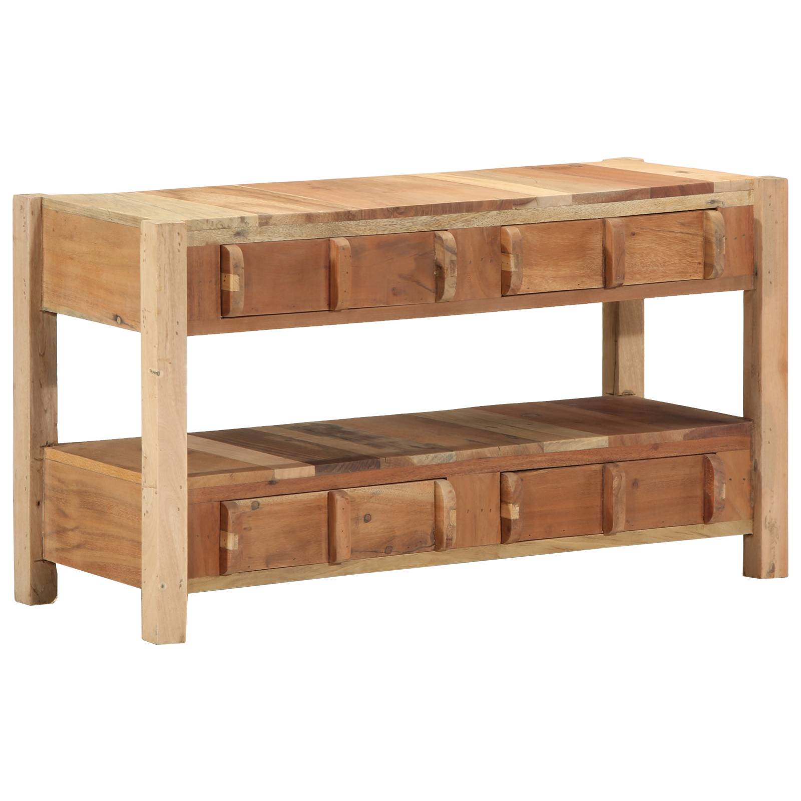 vidaXL TV-Schrank 83x33x46 cm Altholz Massiv