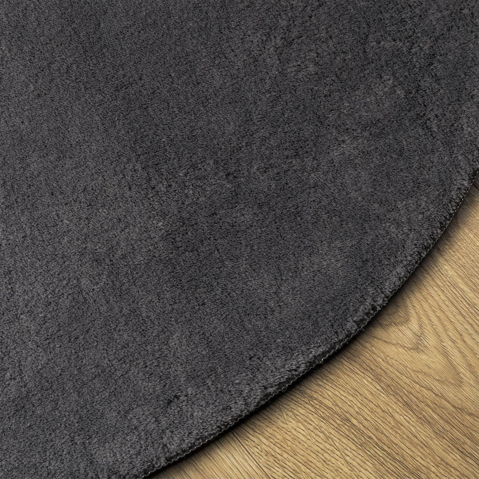 vidaXL Teppich HUARTE Kurzflor Weich & Waschbar Anthrazit 100x200 cm