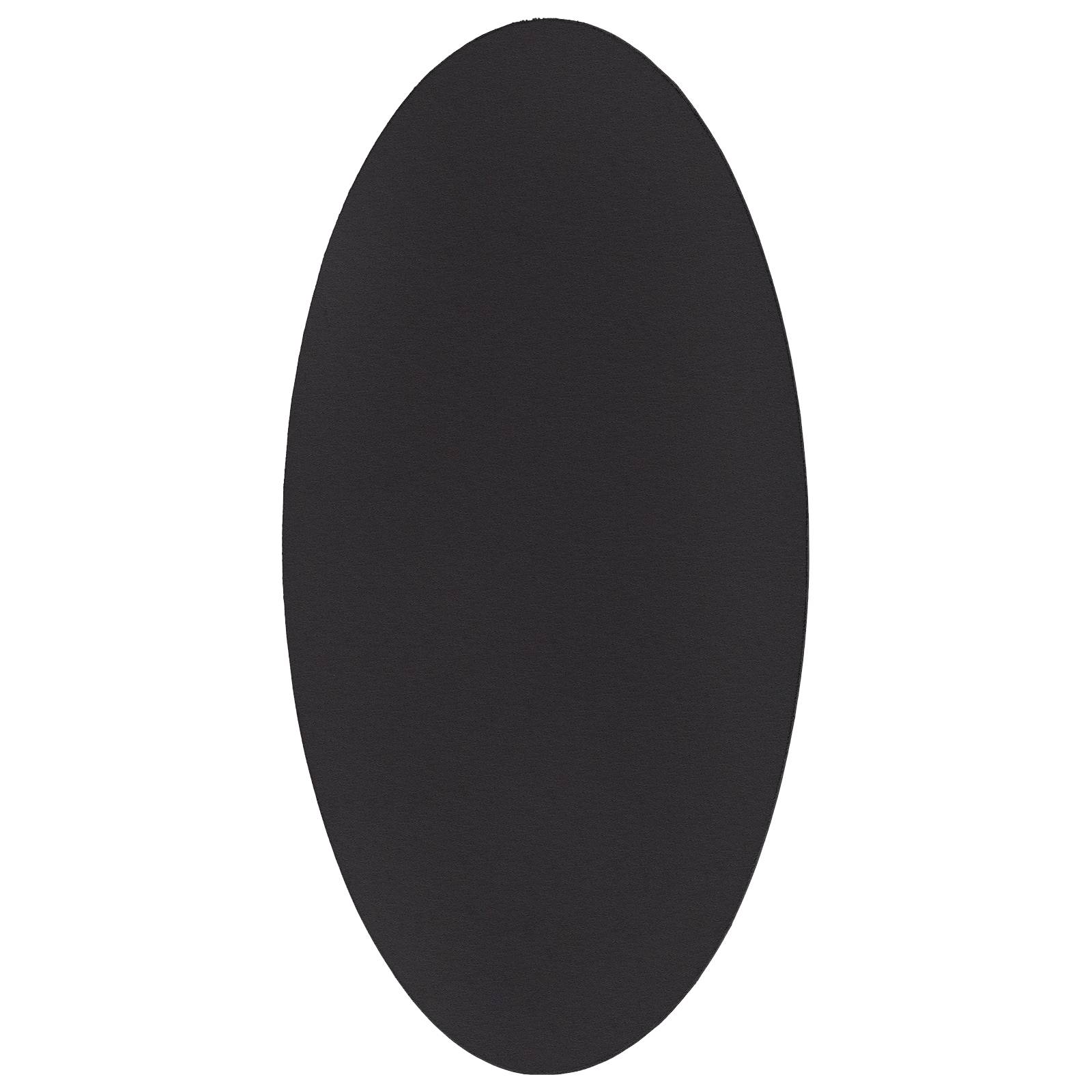 vidaXL Teppich "HUARTE" in Schwarz, 80x150 cm, oval